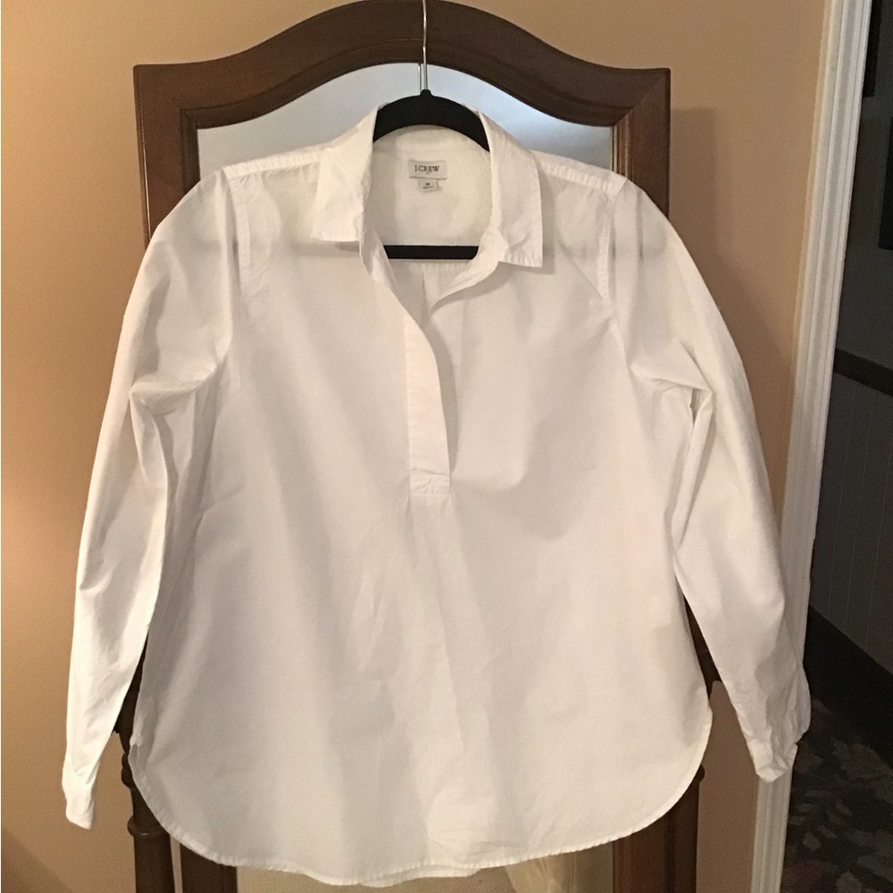 J Crew Popover Shirt Size M